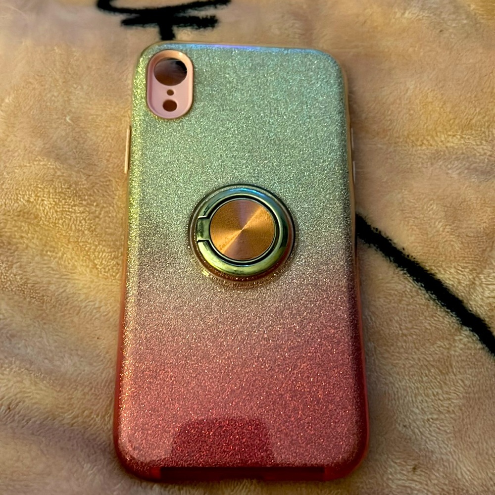 iPhone XR case with pop socket from SHEIN.